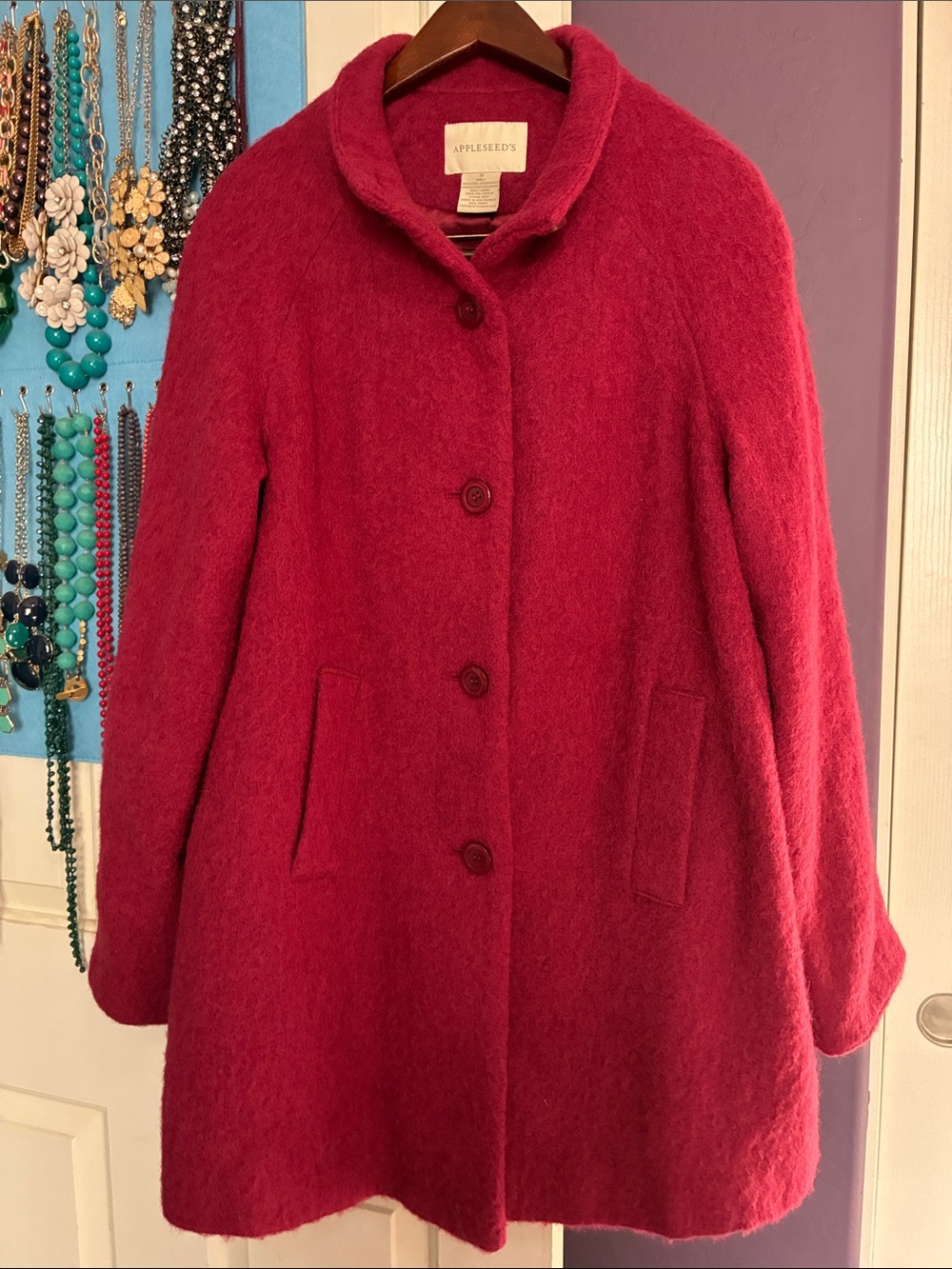 VTG APPLESEED’S WOOL MOHAIR PEACOAT